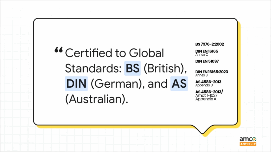amco ANTI SLIP Solution test