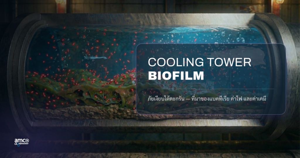 cooling tower biofilm — แหล่งที่อยู่ที่ซ่อนอยู่ใต้ตะกรัน