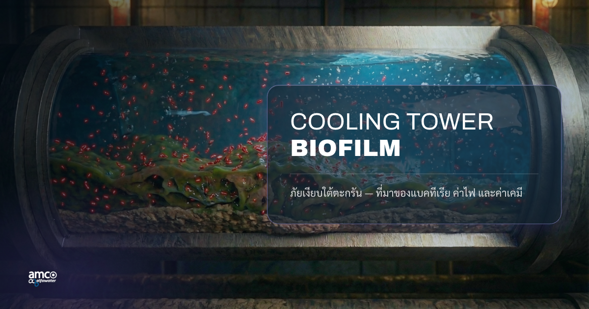 cooling tower biofilm — แหล่งที่อยู่ที่ซ่อนอยู่ใต้ตะกรัน
